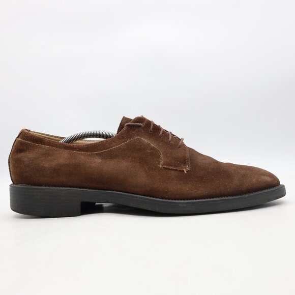 Salvatore Ferragamo Studio Men Size 13 D Brown Cap Toe Oxford Dress Shoes main image 11